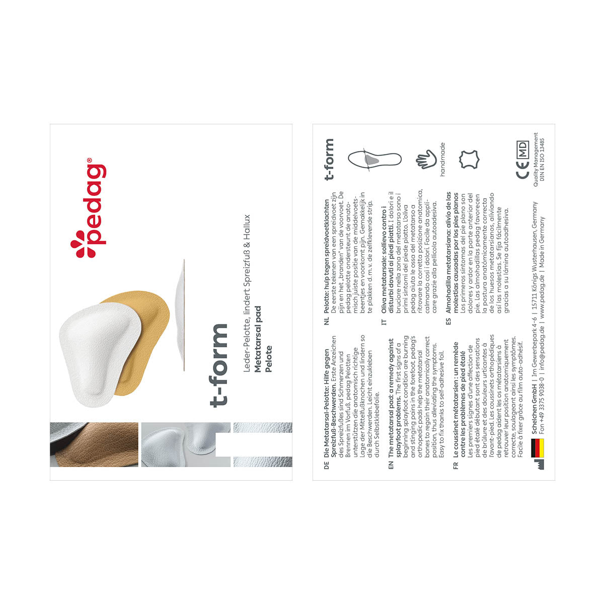 pedag T-Form weiss 35-46