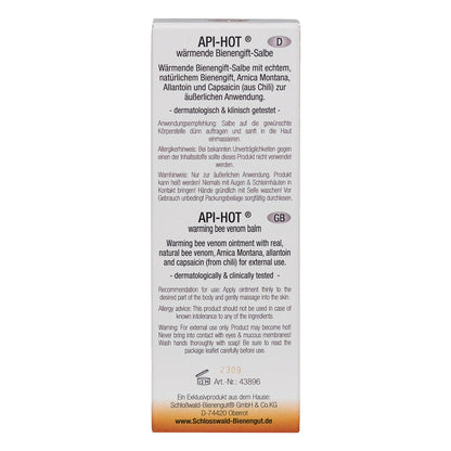 Schlosswald-Bienengut - API-HOT® wärmende Bienengift-Salbe (50 ml)