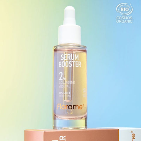 Florame 2% siero booster levigante a base vegetale con collagene – Elasticità e idratazione – 30 ml
