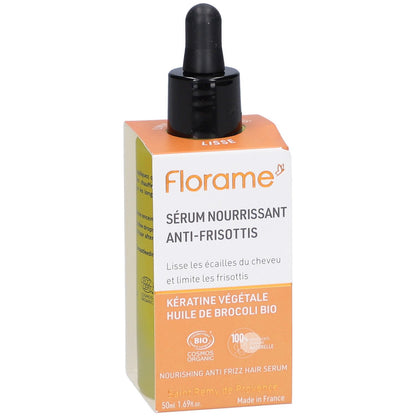 Florame Organic Nourishing Anti-Frizz Hair Serum – Jojoba & Broccoli Oils – 50 ml