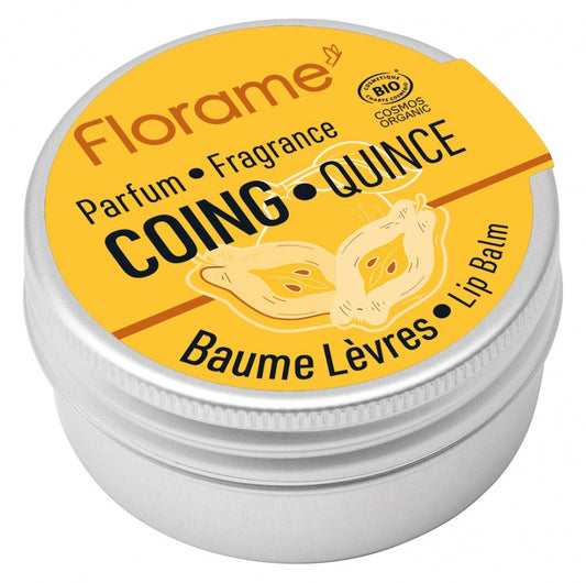 Florame Organic Quince Scented Lip Balm – Shea Butter & Botanical Oils – 12 g