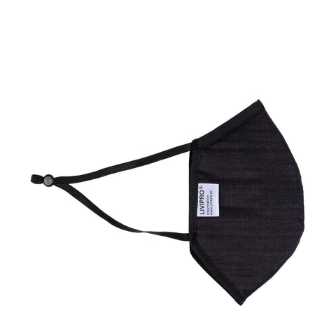 UNREPA Stoffmaske LIVIPRO, waschbar, schwarz Gr. S, M, L