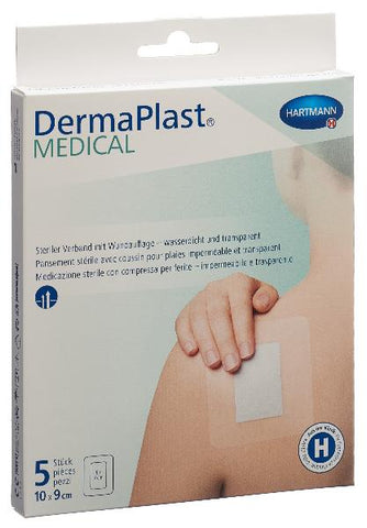 DERMAPLAST Medical Transparentverb 10x9cm 5 Stk