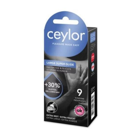 CEYLOR Groß Super Glide Präservativ 9 Stk
