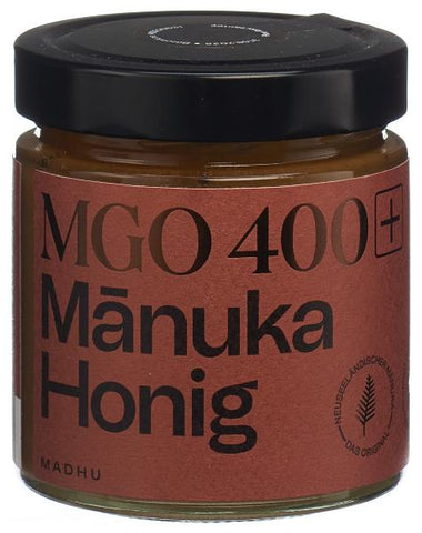 MADHU HONEY Manuka Honig MGO400 Glas 500 g