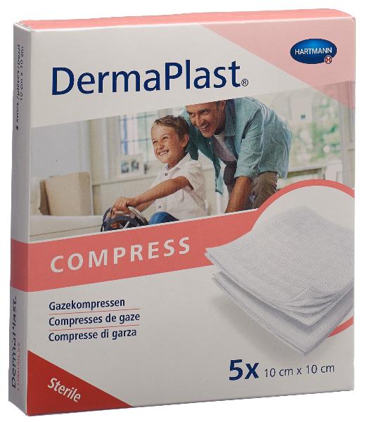 DERMAPLAST Kompressen 10x10cm 8-fach 5 x 2 Stk