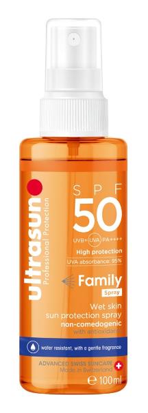 ULTRASUN Family Wet Skin SPF50 Spr 100 ml