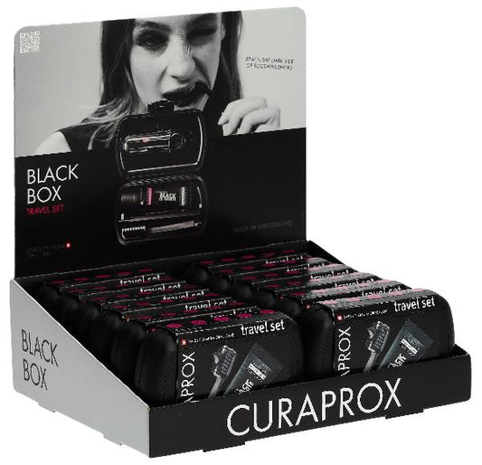 CURAPROX Display Travel Set Black is White 12Stk