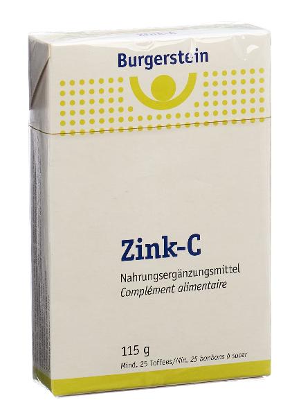 BURGERSTEIN Zink-C Toffees 25 Toffees