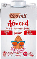 ECOMIL Bevanda di mandorle biologica senza zuccheri 500 ml