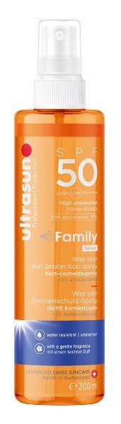 ULTRASUN Family Wet Skin SPF50 Spr 200 ml