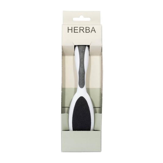 HERBA Doppelfussfeile grob fein Softtouch grau