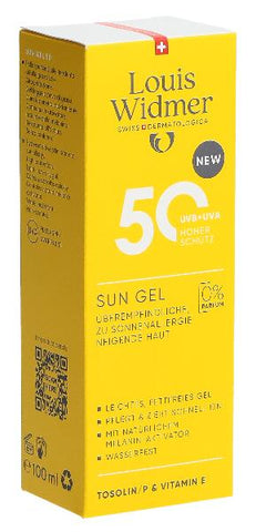 WIDMER Sun Gel LSF50 o Parf 100 ml