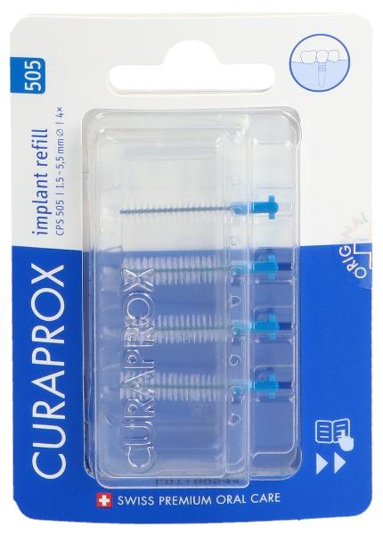 CURAPROX CPS 505 Implant refill 4x blau