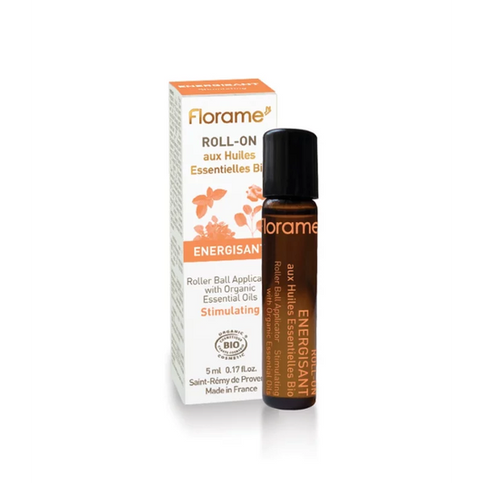 FLORAME - Roll-On énergisant avec des huiles essentielles biologiques - Ravivez vos sens ! 🌿✨