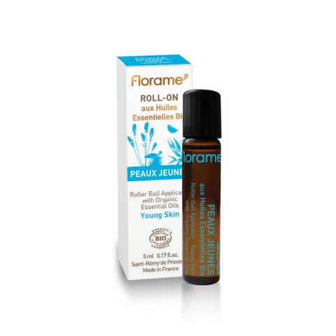 FLORAME - Roll-On für jugendliche Haut mit biologischen ätherischen Ölen – Erfrische und belebe deinen Teint! 🌟🌱