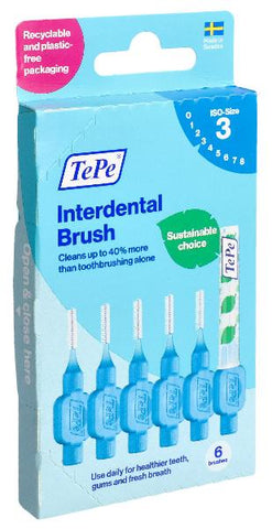 TEPE Interdental Brush 0.6mm blau 6 Stk