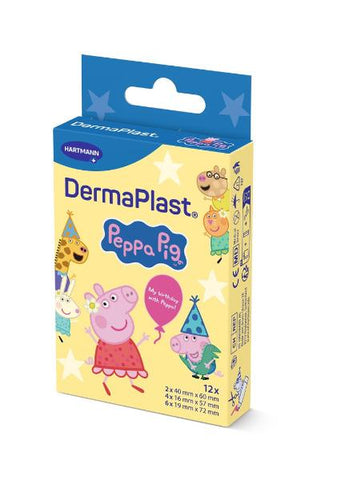 DERMAPLAST Kids 3 Grössen Peppa Pig 12 Stk
