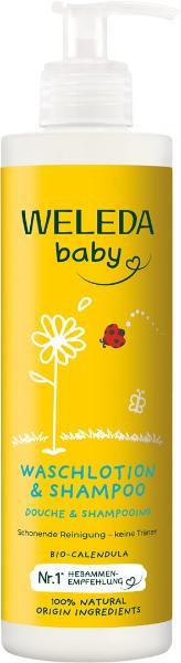 WELEDA BABY Lozione detergente e shampoo Calendula 400 ml