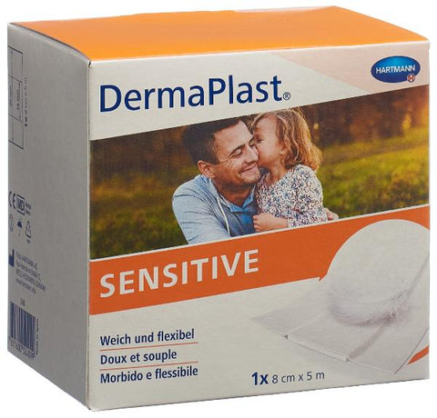 DERMAPLAST Sens Schnellverb 8cmx5m wei