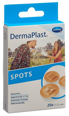 DERMAPLAST Spots rund hautfarbig 20 Stk