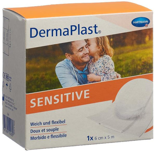 DERMAPLAST Sens Schnellverb 6cmx5m weiss