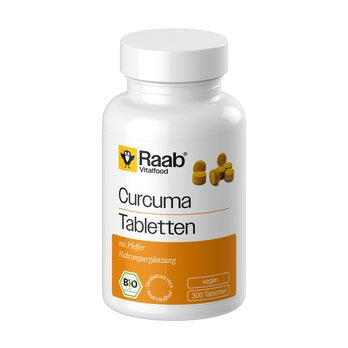 RAAB VITALFOOD Compresse di Curcuma Biologica Raab 300 pezzi