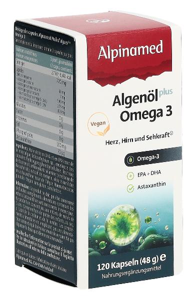 ALPINAMED Algenöl plus Omega 3 Kaps 120 Stk
