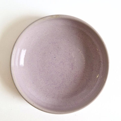 Coquille à encens en céramique violette