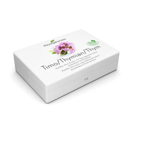 Phytopharma – Pastilles au thym | Confort de la gorge rafraîchissant à base de plantes | 55 g