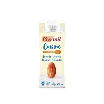 ECOMIL Cuisine Crema di Mandorle Sostituto con Sciroppo d'Agave 200ml