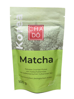 CHA DÔ Korea Garucha Polvere di Matcha Verde da 100 g in confezione alluminio