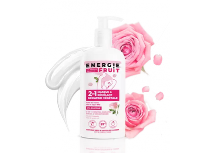 ENERGIE FRUIT - 2-in-1-Haarmaske mit Monoi-Rose - Beleben und Strahlen für schönes Haar! 🌟🌸