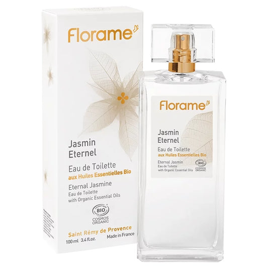 FLORAME - Jasmin éternel Eau de Toilette avec des huiles essentielles biologiques - Arôme rafraîchissant pour toutes les occasions 🌼🌟