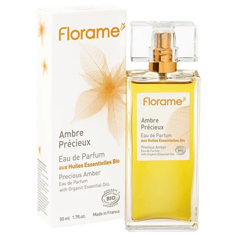FLORAME - Ambre précieux Eau de Parfum avec des huiles essentielles biologiques - Découvrez votre parfum unique