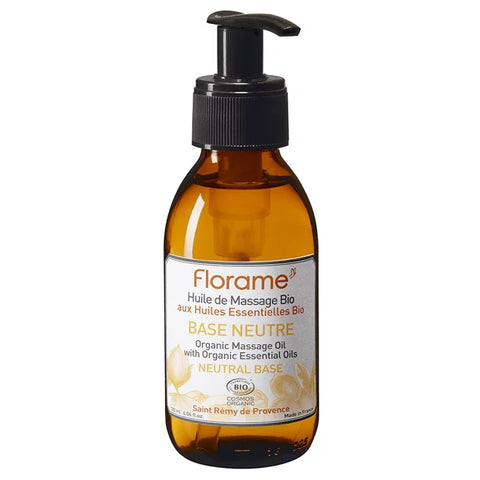 FLORAME - Huile de massage biologique à base neutre - Détente ultime vous attend ! 🌿✨