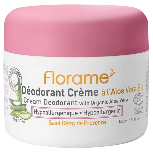 FLORAME - Cream Deodorant with Organic Aloe Vera - Stay Fresh Naturally! 🌿✨