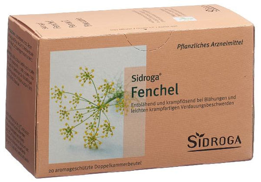 SIDROGA Fenouil 20 sachets de thé de 2 g