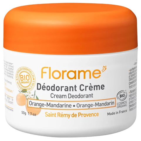 FLORAME - Crema deodorante biologica all'arancia e mandarino - Protezione fresca e vivace! 🍊✨