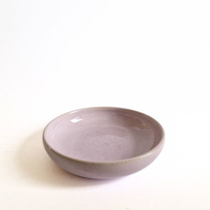 Coquille à encens en céramique violette
