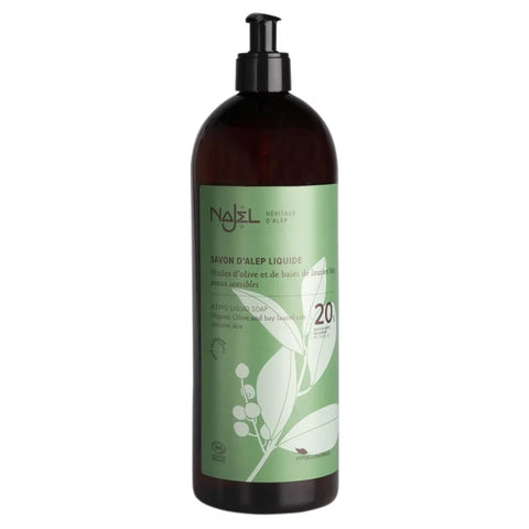 Najel - Savon liquide d'Alep – 1 L - Nettoyant doux de la nature 🌿✨