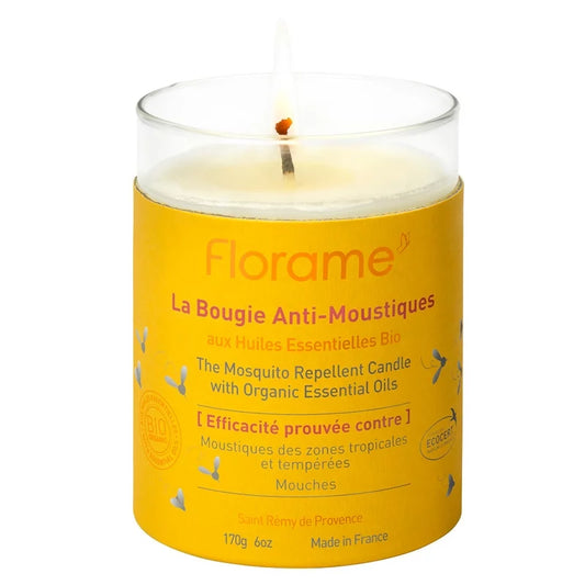 FLORAME - Bio Anti-Mücken Kerze - Genießen Sie die Natur unbeschwert! 🕯️🌿