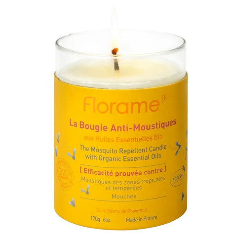 FLORAME - Bio Anti-Mücken Kerze - Genießen Sie die Natur unbeschwert! 🕯️🌿