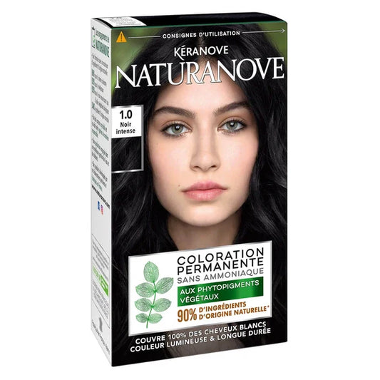 NaturaNove Coloration Permanente Noir Intense 1.0 - Coloration capillaire durable et éclatante !