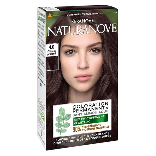 NaturaNove Coloration Permanente Châtain Profond 4.0 - Une couleur riche et durable avec de la brillance ! 💖✨