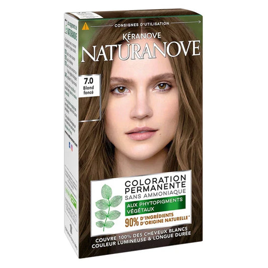 NaturaNove Coloration Permanente Blond Foncé 7.0 - Couleur Vive et Durable 🌈✨