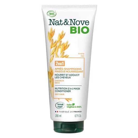 NAT&NOVE - Bio Nutrition 2 en 1 masque-conditionneur - Nourrir et revitaliser vos cheveux ! 🌟✨