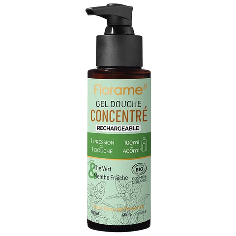 FLORAME - Organic Concentrated Shower Gel - Refreshing Green Tea & Mint Bliss 🌱💧