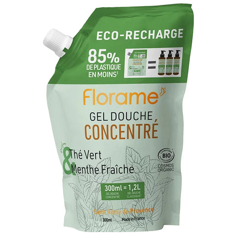 FLORAME - Gel douche concentré - Recharge écologique - Une propreté rafraîchissante vous attend ! 🌿♻️