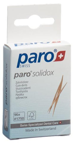 PARO SOLIDOX Zahnholz mittel doppelendig 96 Stk